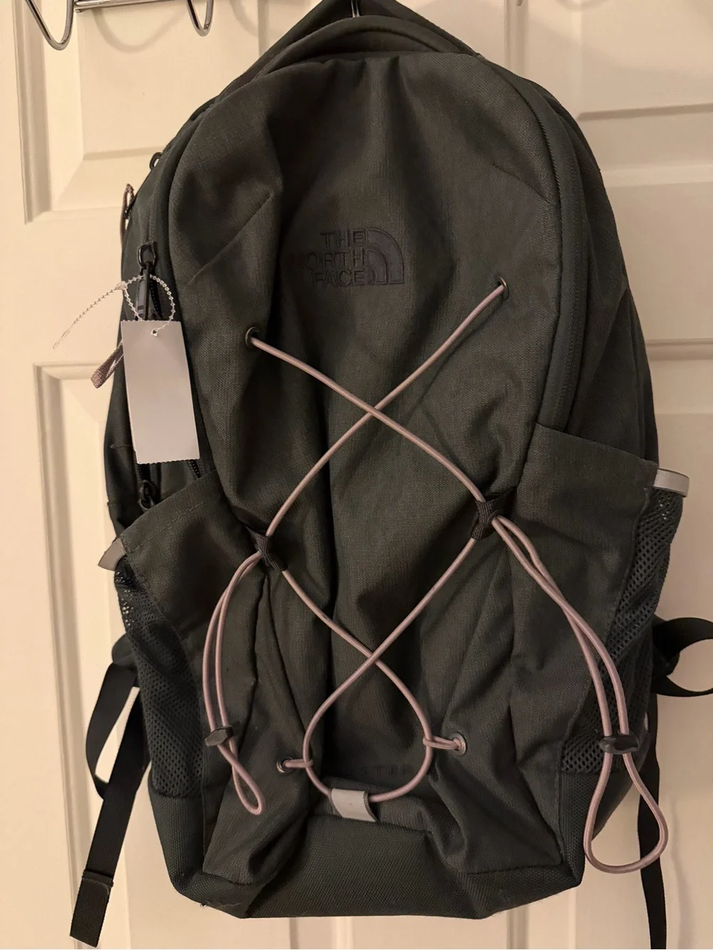 The North Face Jester 27L Backpack Grey Purple College Back to School Laptop